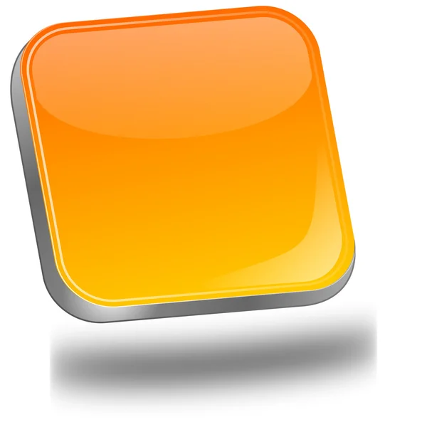 Orange blank Button — Stock Photo, Image