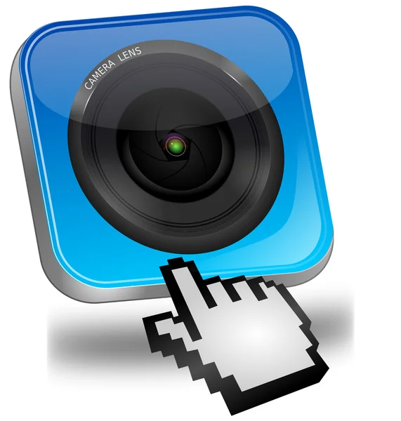 İmleçli fotoğraf makinesi düğmesi