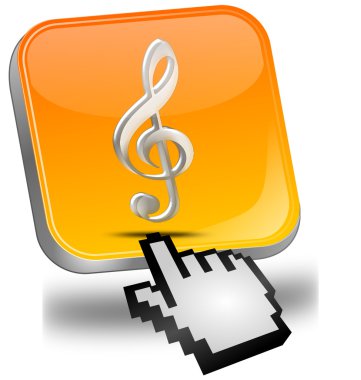 müzik butonu ile imleç