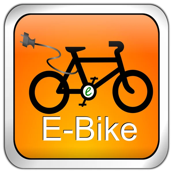 E-Bike Button — Stock Photo, Image