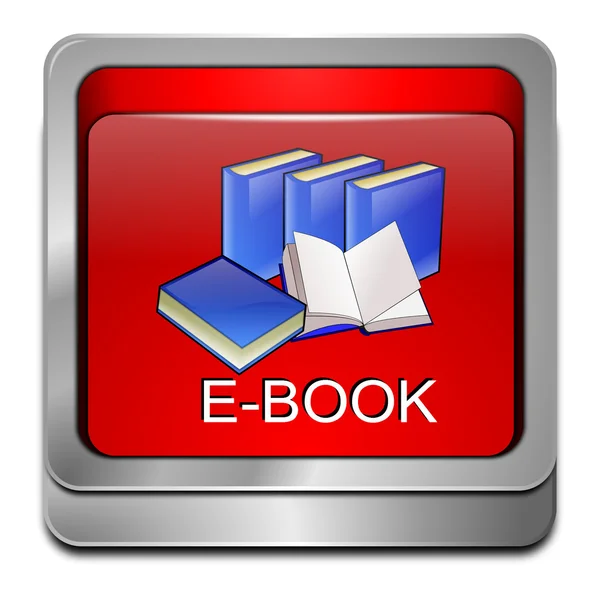 Pulsante E-Book — Foto Stock