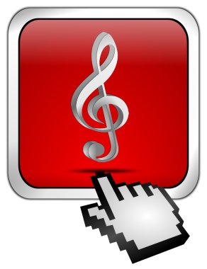 müzik butonu ile imleç