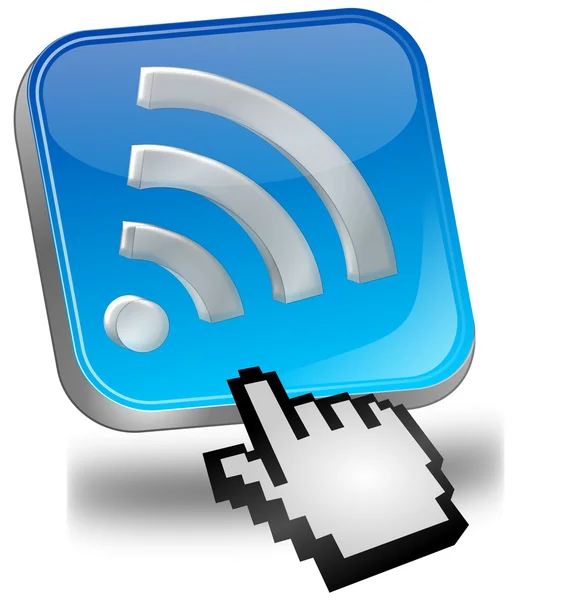 WiFi sans fil bouton Wlan avec curseur — Photo