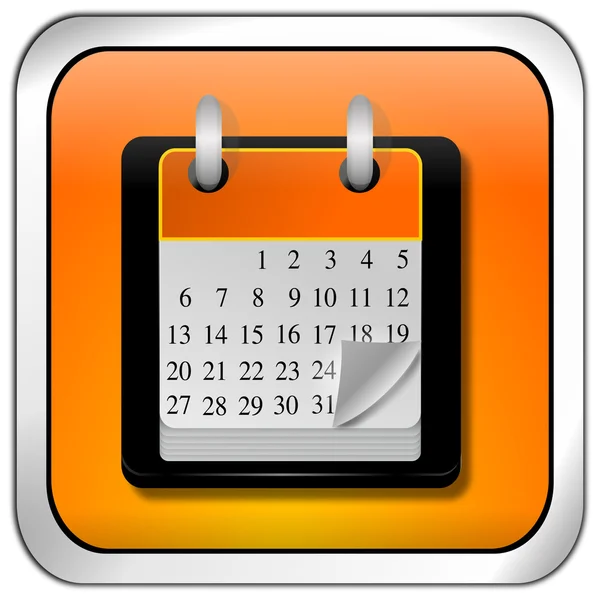 Kalender-knappen — Stockfoto