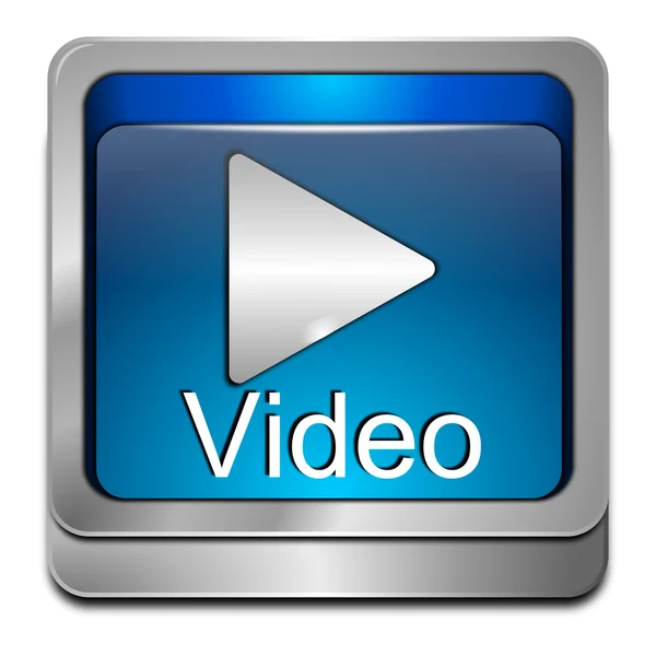 Reproduzir botão de vídeo — Fotografia de Stock