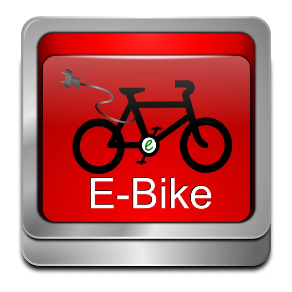 Кнопка E-Bike — стоковое фото