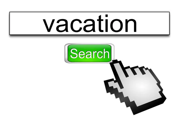 Internet web search engine vacation — Stock Photo, Image