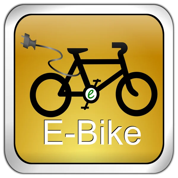 E-bike düğmesi — Stok fotoğraf