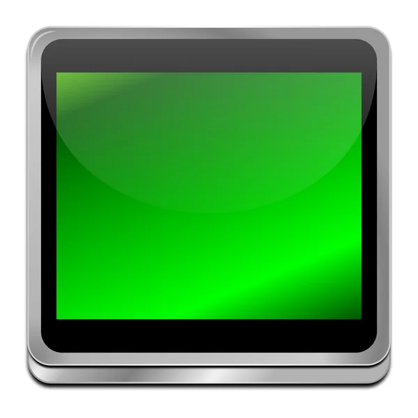 Green blank Button — Stock Photo, Image