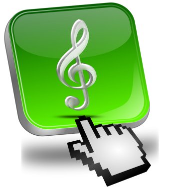 müzik butonu ile imleç