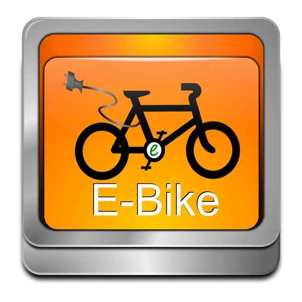 Кнопка E-Bike — стоковое фото