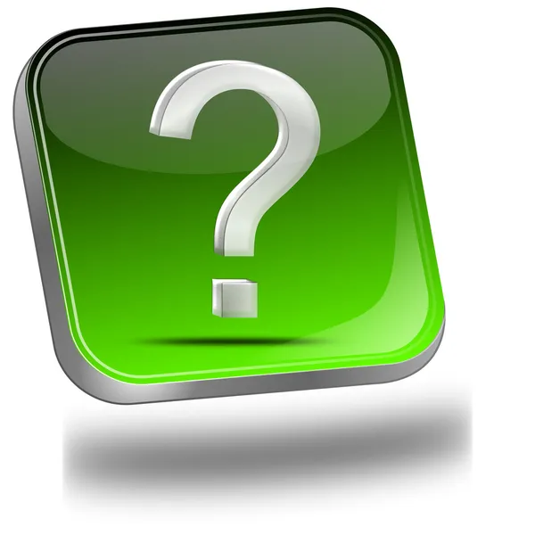 Button with question mark — Stock Photo, Image