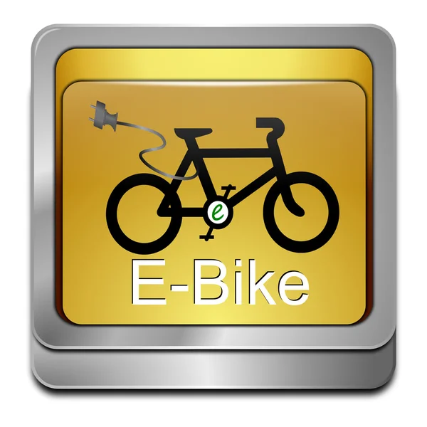 E-bike düğmesi — Stok fotoğraf