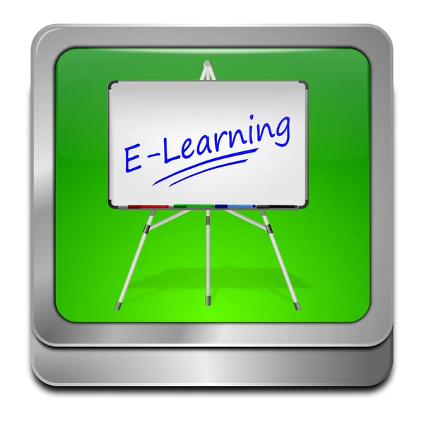 Botón E-learning —  Fotos de Stock