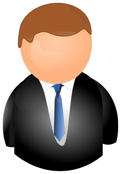 Icono de usuario en un traje de negocios — Foto de Stock