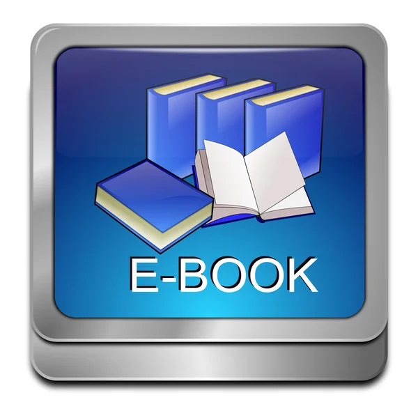 Кнопка E-Book — стоковое фото