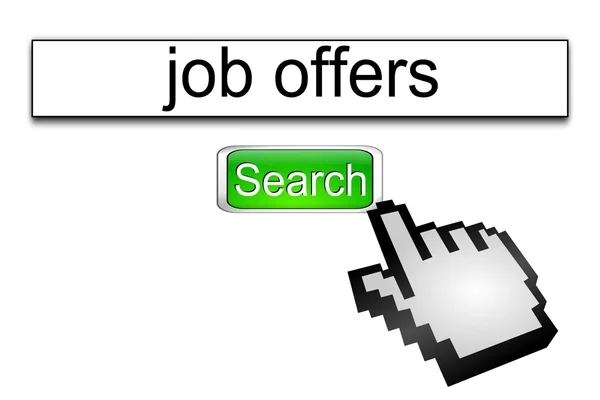 Internet web search engine job offers — Stock Photo, Image