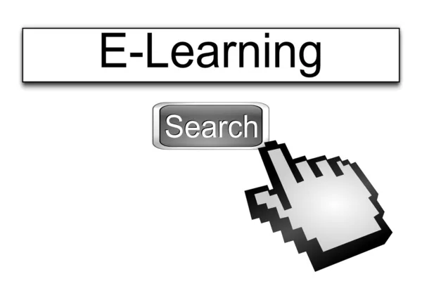 Internet motore di ricerca e-learning — Foto Stock