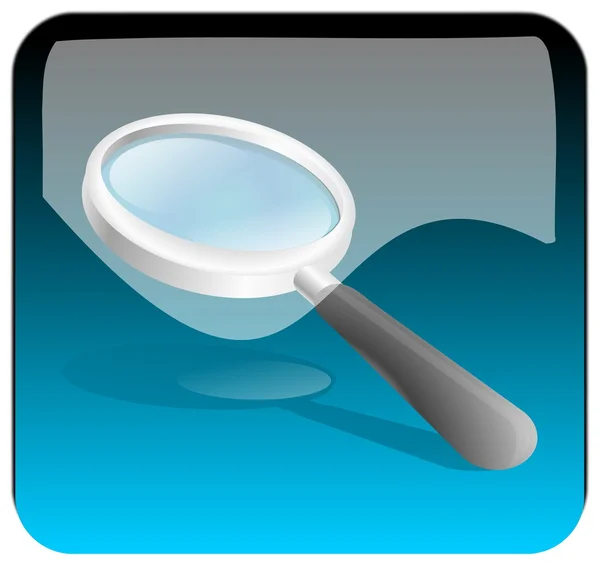 Magnifying glass search App — Stock Photo, Image