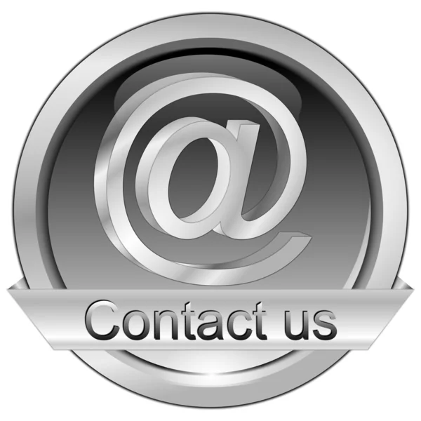 Button contact us — Stock Photo, Image