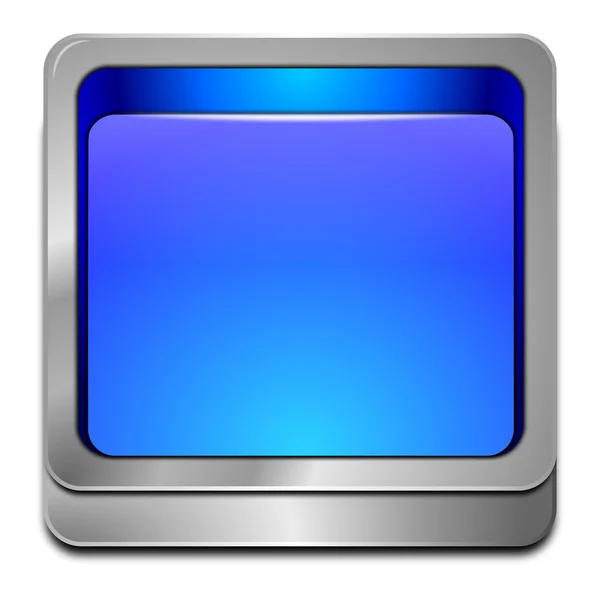 Blue blank Button — Stock Photo, Image