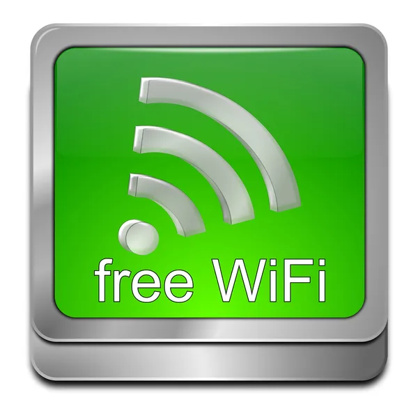 Free wireless WiFi button — Stock Photo, Image