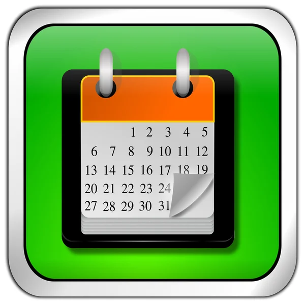 Calendar button — Stock Photo, Image