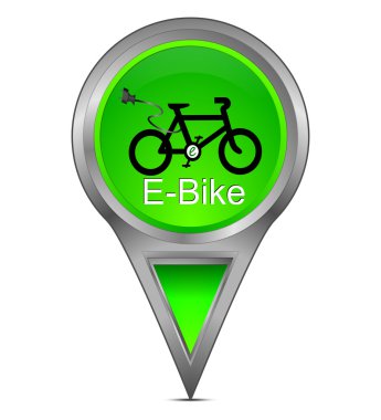 harita göstergesi ile e-bike