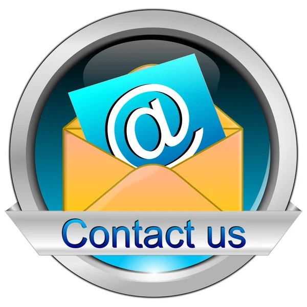 Button contact us — Stock Photo, Image