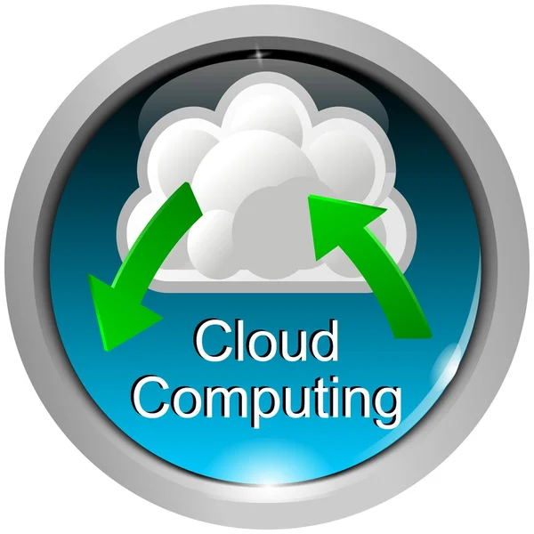 Button Cloud Computing — Stock Photo, Image