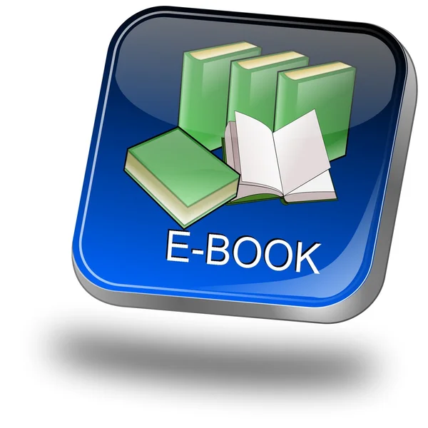 E-Book Button — Zdjęcie stockowe