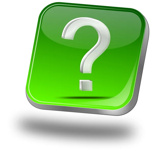 Button with question mark — Stock Photo, Image