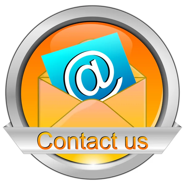 Button contact us — Stock Photo, Image
