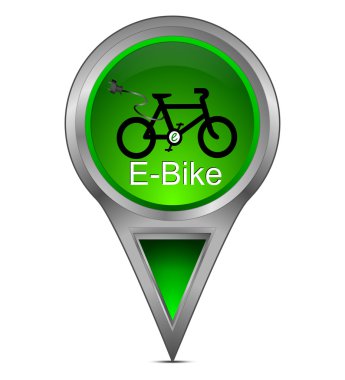 harita göstergesi ile e-bike