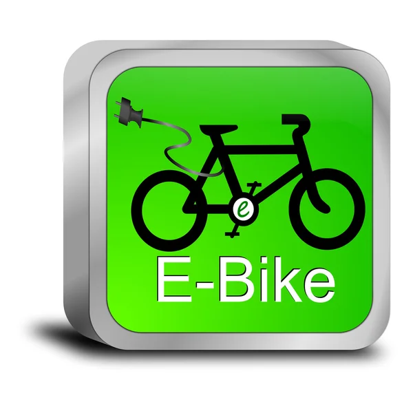 E-bike düğmesi — Stok fotoğraf