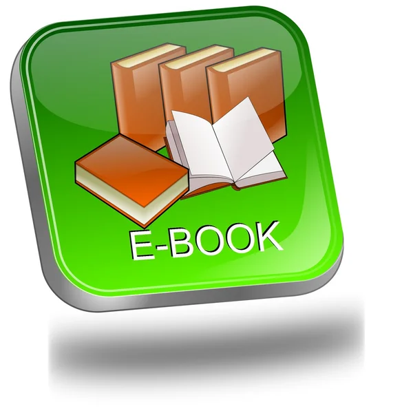 E-Book Button — Zdjęcie stockowe