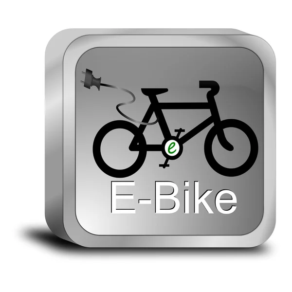 E-Bike Button — Stock Photo, Image