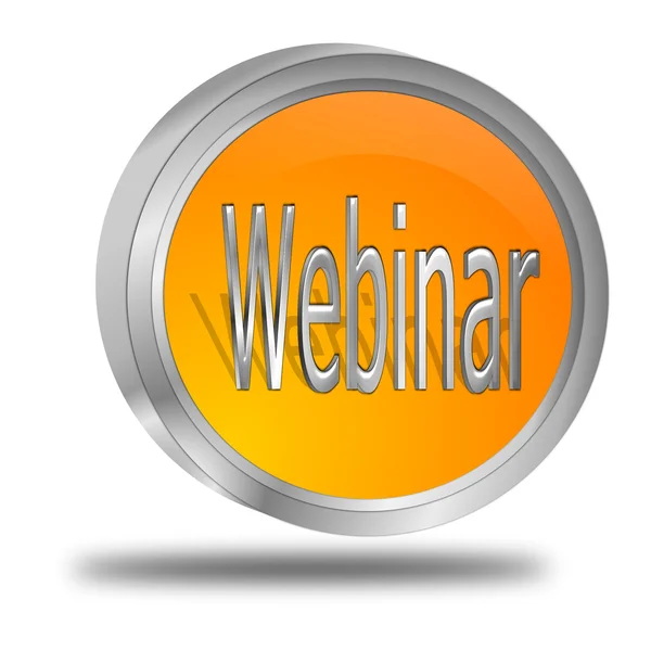 Pulsante Webinar — Foto Stock