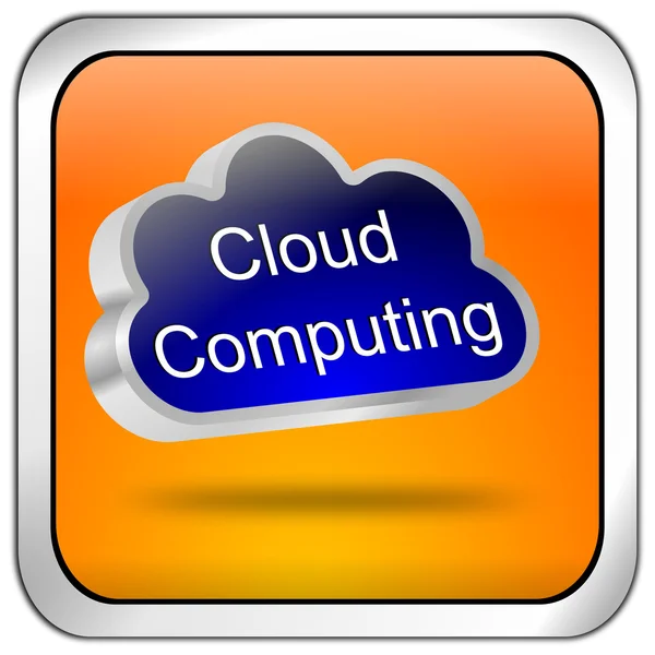 Botón de computación en nube —  Fotos de Stock