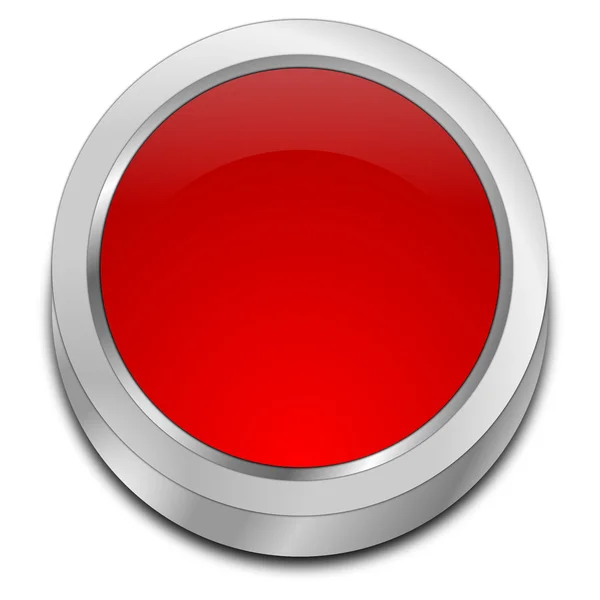 Red blank Button — Stock Photo, Image