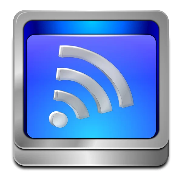 Tlačítko bezdrátové wifi sítě wlan — Stock fotografie