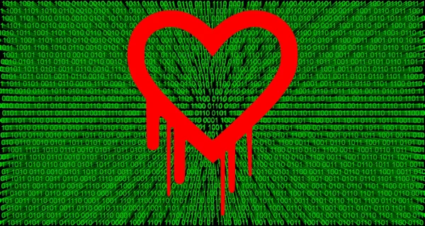 Heartbleed chyba — Stock fotografie