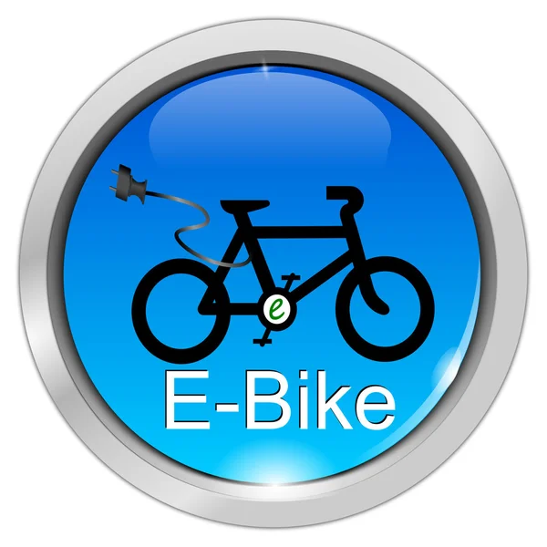 E-Bike Button — Stock Photo, Image