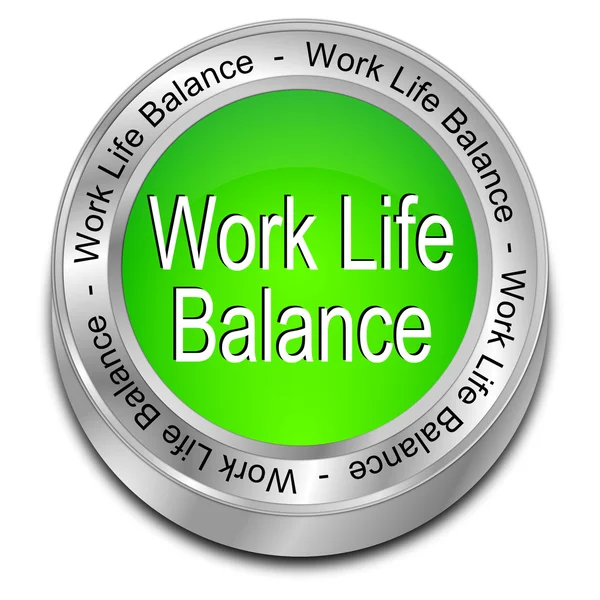 Кнопка Work Life Balance — стоковое фото