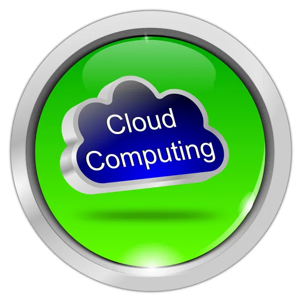 Pulsante Cloud Computing — Foto Stock