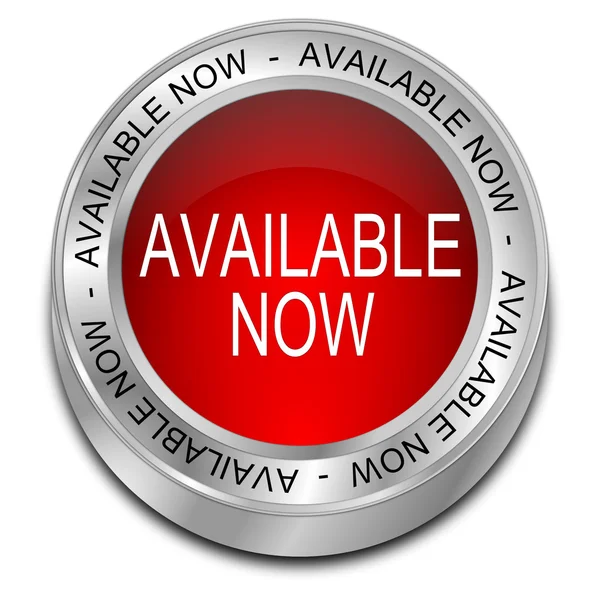 Available now button — Stock Photo, Image