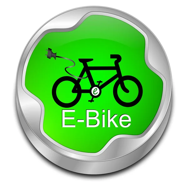 Кнопка E-Bike — стоковое фото