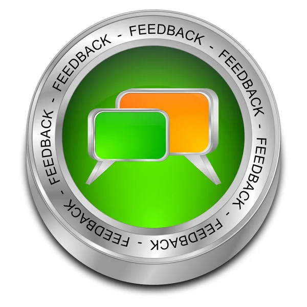 Feedback button — Stock Photo, Image