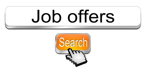 Internet moteur de recherche offres d'emploi — Photo