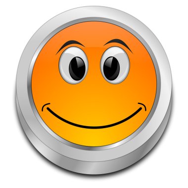 Gülümseyen yüzlü düğme